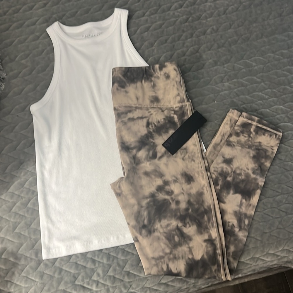 MONO B tan yoga pants